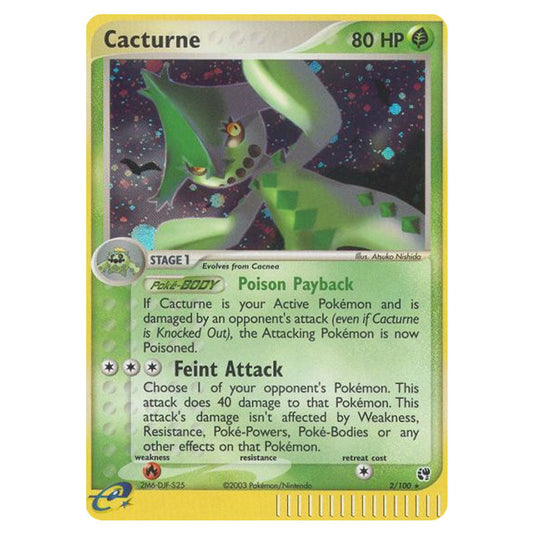 Cacturne 2 card from the Pokemon set Sandstorm