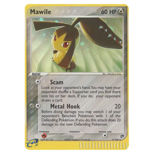 Mawile 9 card from the Pokemon set Sandstorm