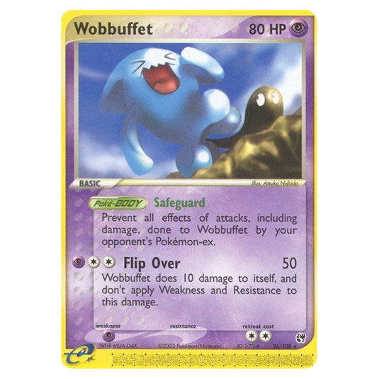 Wobbuffet 26 card from the Pokemon set Sandstorm