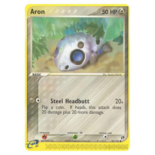 Aron 56 card from the Pokemon set Sandstorm