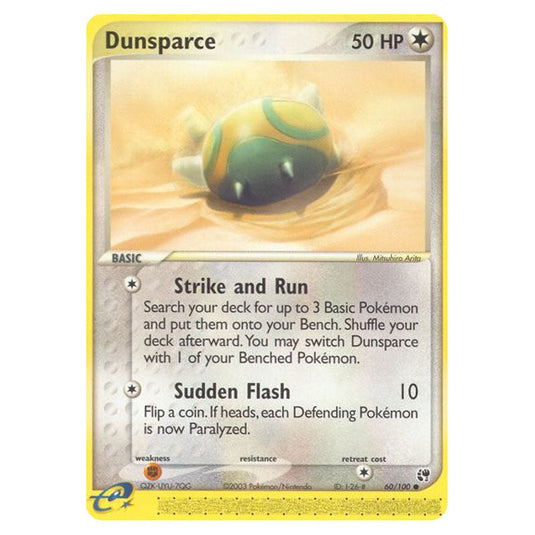 Dunsparce 60 card from the Pokemon set Sandstorm