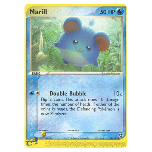 Marill 68 card from the Pokemon set Sandstorm