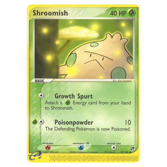 Shroomish 78 card from the Pokemon set Sandstorm