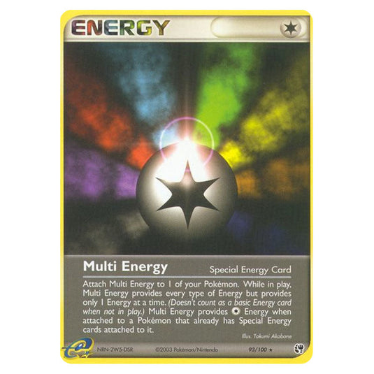 Multi Energy 93 card from the Pokemon set Sandstorm