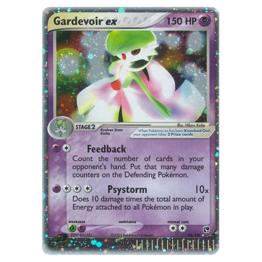 Gardevoir ex 96 card from the Pokemon set Sandstorm