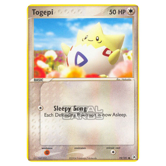 Pokemon - EX - Hidden Legends - Togepi - 78/101-Played-First Edition-English