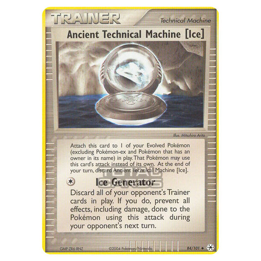 Pokemon - EX - Hidden Legends - Ancient Technical Machine [Ice] - 84/101-Played-First Edition-English