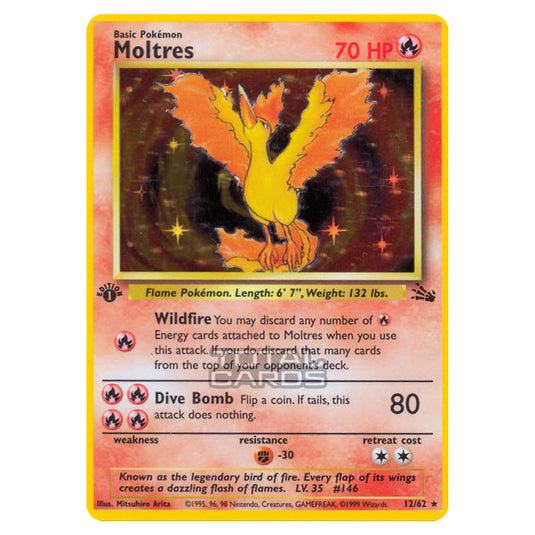 Pokemon - Fossil - Moltres - 12/62