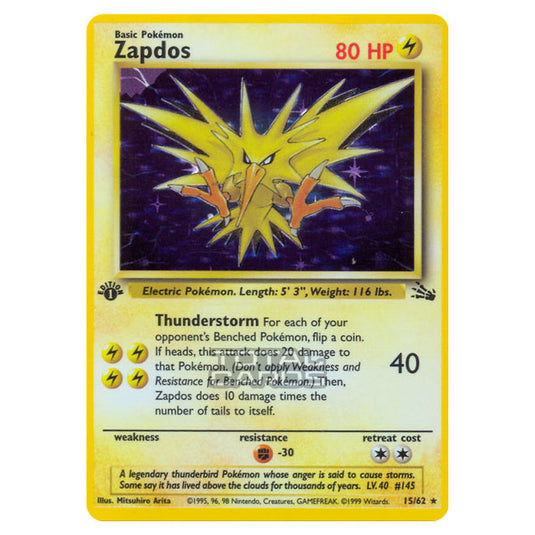 Pokemon - Fossil - Zapdos - 15/62