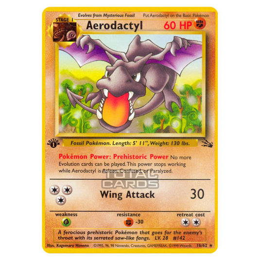Pokemon - Fossil - Aerodactyl - 16/62 Pokemon - Fossil - Aerodactyl - 16/62