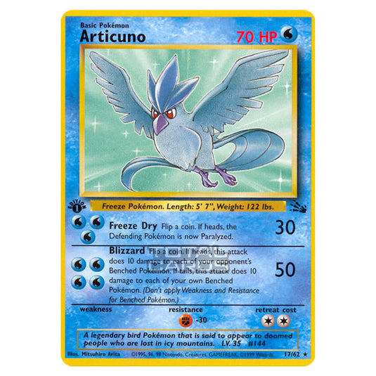 Pokemon - Fossil - Articuno - 17/62