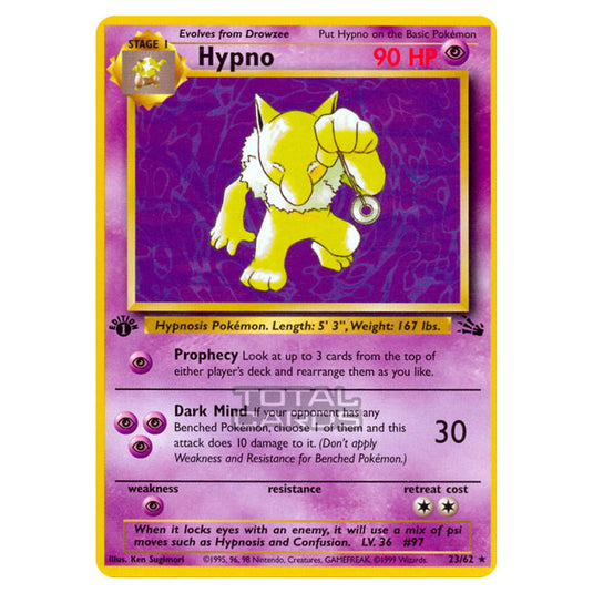 Pokemon - Fossil - Hypno - 23/62