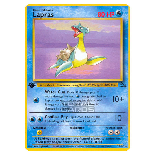 Pokemon - Fossil - Lapras - 25/62