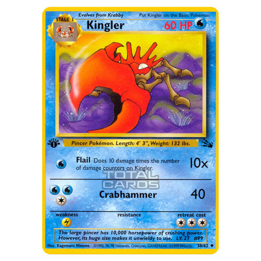 Pokemon - Fossil - Kingler - 38/62