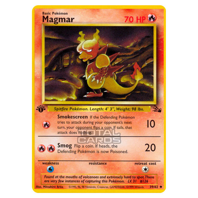 magmar pokemon card value 39 62 Pokemon - Fossil - Magmar
