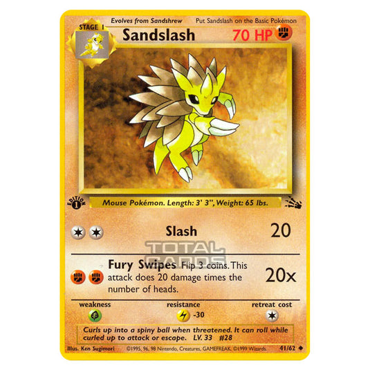 Pokemon - Fossil - Sandslash - 41/62