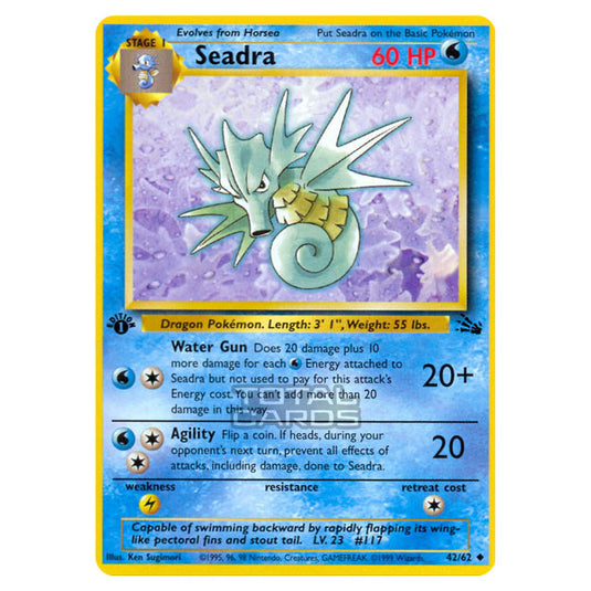 Pokemon - Fossil - Seadra - 42/62