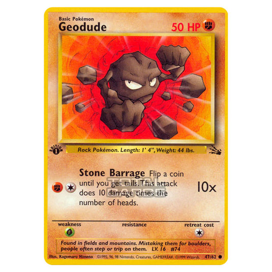 Pokemon - Fossil - Geodude - 47/62