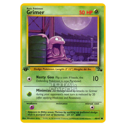 Pokemon - Fossil - Grimer - 48/62