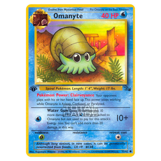 Pokemon - Fossil - Omanyte - 52/62