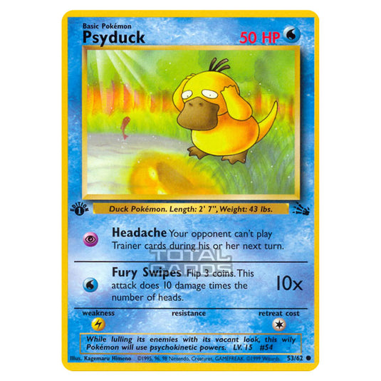 Pokemon - Fossil - Psyduck - 53/62