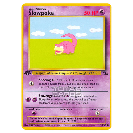 Pokemon - Fossil - Slowpoke - 55/62