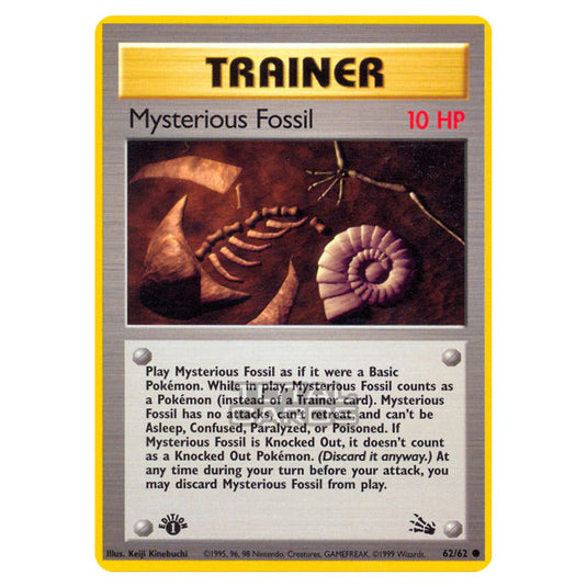 Pokemon - Fossil - Mysterious Fossil - 62/62