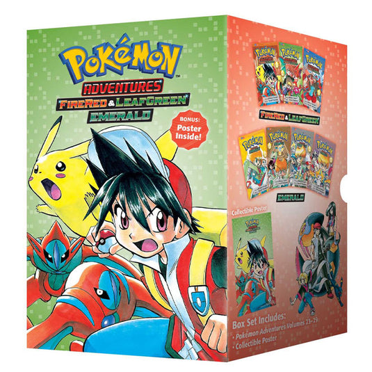 Pokemon Adventures - Fire Red Leaf Green & Emerald Box Set (Volumes 23-29)