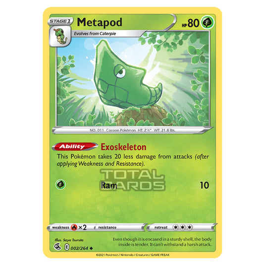 Pokemon - Sword & Shield - Fusion Strike - Metapod - 002/264