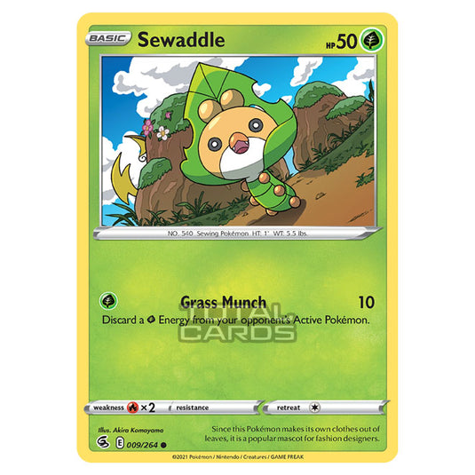 Pokemon - Sword & Shield - Fusion Strike - Sewaddle - 009/264