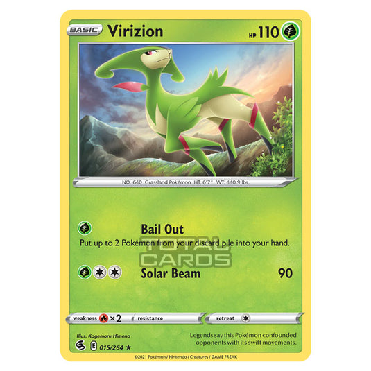 Pokemon - Sword & Shield - Fusion Strike - Virizion - 015/264