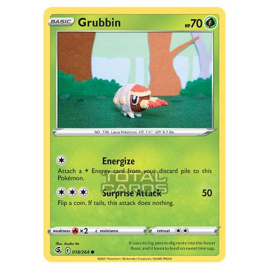 Pokemon - Sword & Shield - Fusion Strike - Grubbin - 018/264