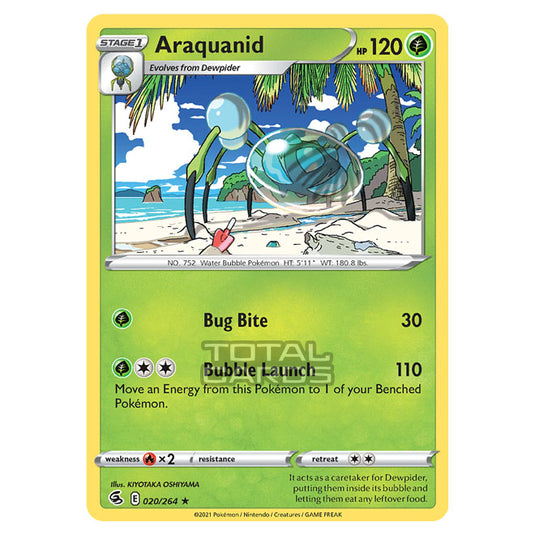 Pokemon - Sword & Shield - Fusion Strike - Araquanid - 020/264