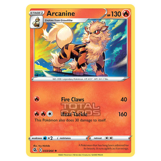 Pokemon - Sword & Shield - Fusion Strike - Arcanine - 033/264