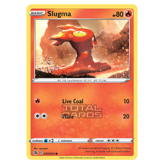 Pokemon - Sword & Shield - Fusion Strike - Slugma - 034/264