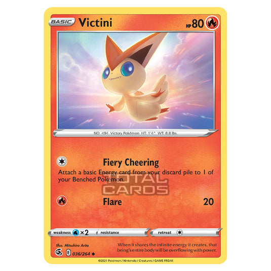 Pokemon - Sword & Shield - Fusion Strike - Victini - 036/264