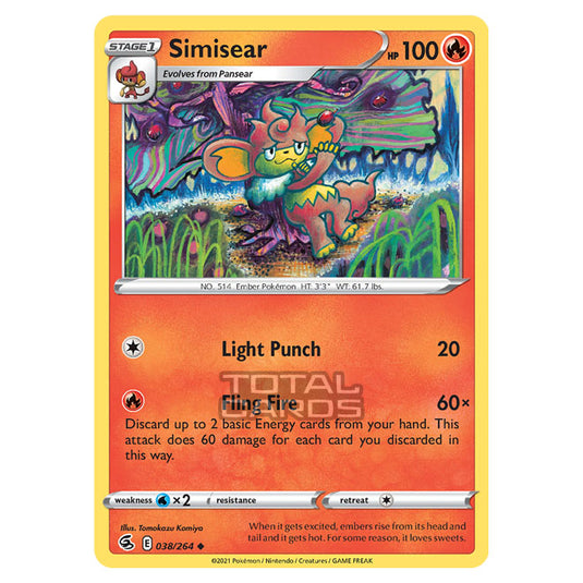 Pokemon - Sword & Shield - Fusion Strike - Simisear - 038/264