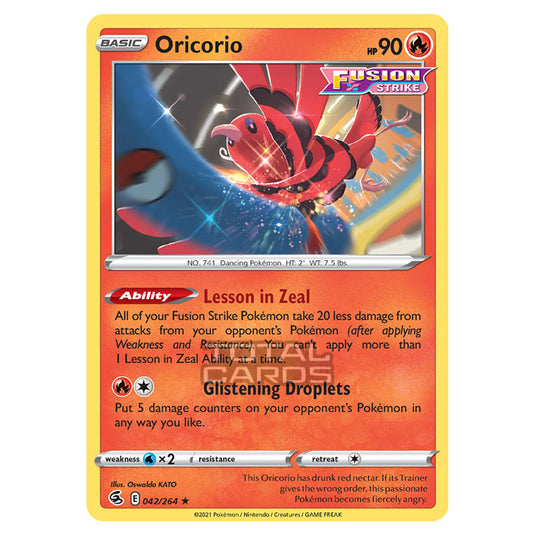 Pokemon - Sword & Shield - Fusion Strike - Oricorio - 042/264