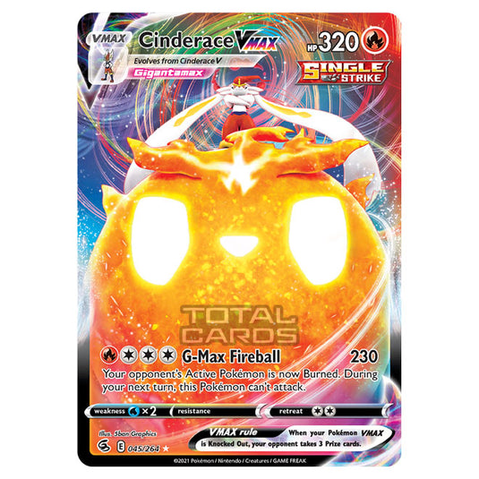 Pokemon - Sword & Shield - Fusion Strike - Cinderace VMAX - 045/264