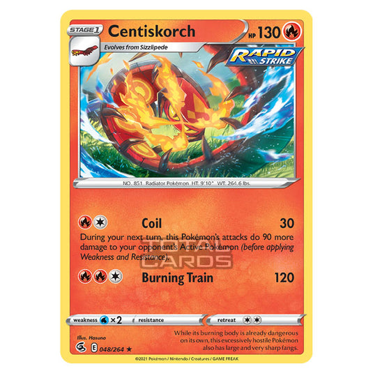 Pokemon - Sword & Shield - Fusion Strike - Centiskorch - 048/264