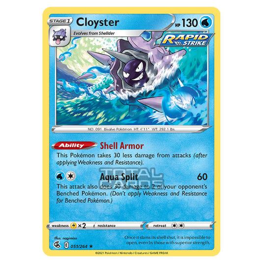 Pokemon - Sword & Shield - Fusion Strike - Cloyster - 051/264