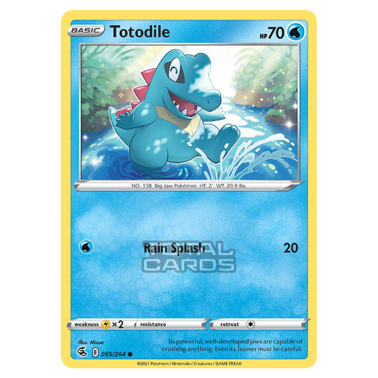 Pokemon - Sword & Shield - Fusion Strike - Totodile - 055/264