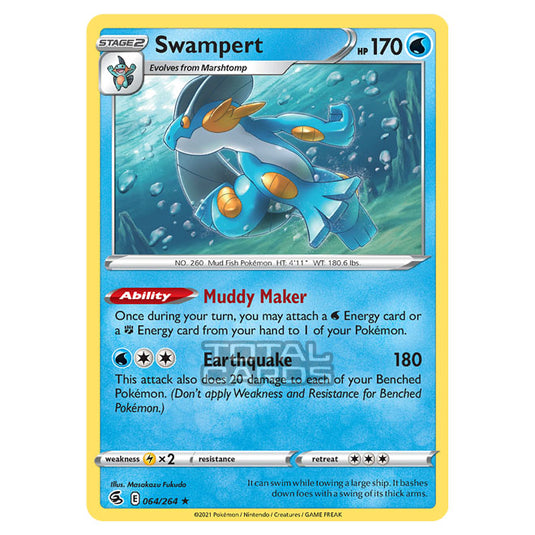 Pokemon - Sword & Shield - Fusion Strike - Swampert - 064/264