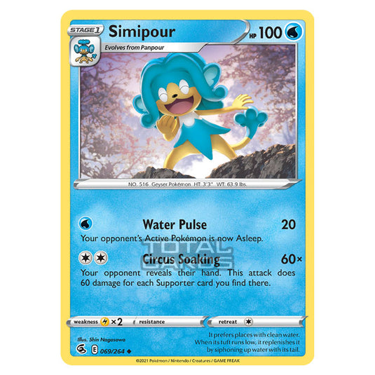 Pokemon - Sword & Shield - Fusion Strike - Simipour - 069/264