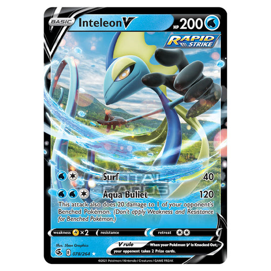 Pokemon - Sword & Shield - Fusion Strike - Inteleon V - 078/264