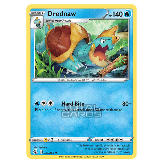 Pokemon - Sword & Shield - Fusion Strike - Drednaw - 081/264