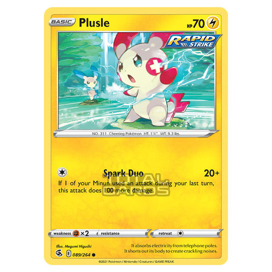 Pokemon - Sword & Shield - Fusion Strike - Plusle - 089/264