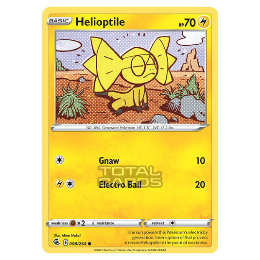 Pokemon - Sword & Shield - Fusion Strike - Helioptile - 098/264