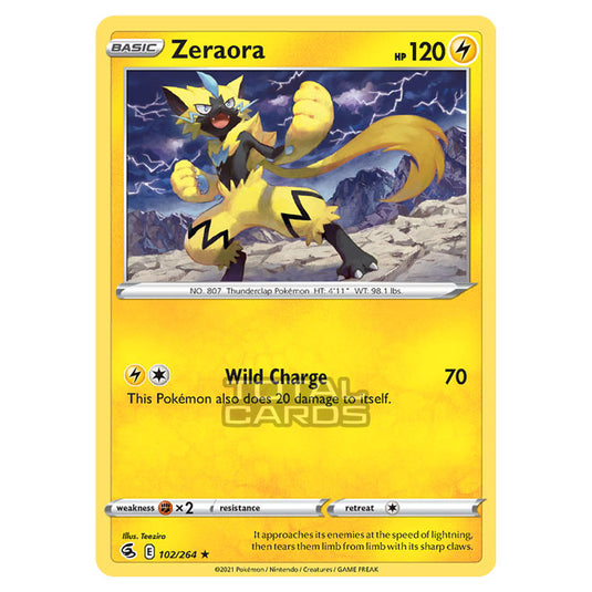 Pokemon - Sword & Shield - Fusion Strike - Zeraora - 102/264