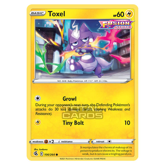 Pokemon - Sword & Shield - Fusion Strike - Toxel - 106/264